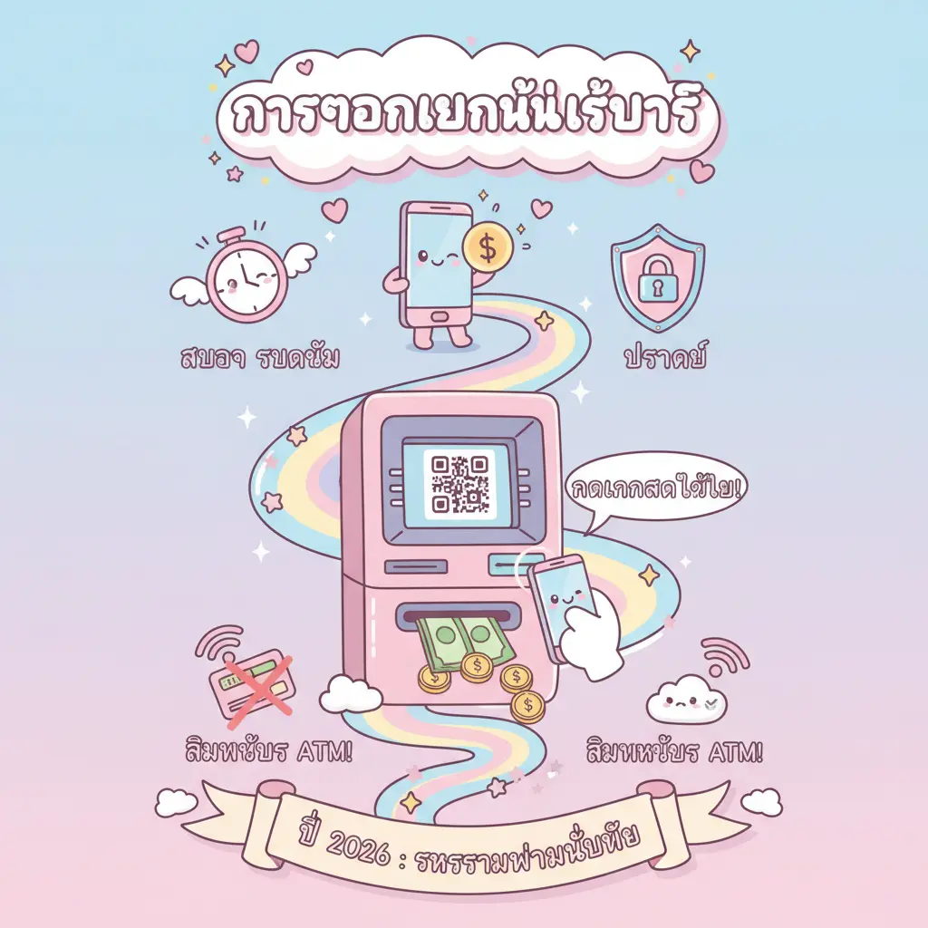 ถอนเงิน - การถอนเงินไม่ใช้บัตร