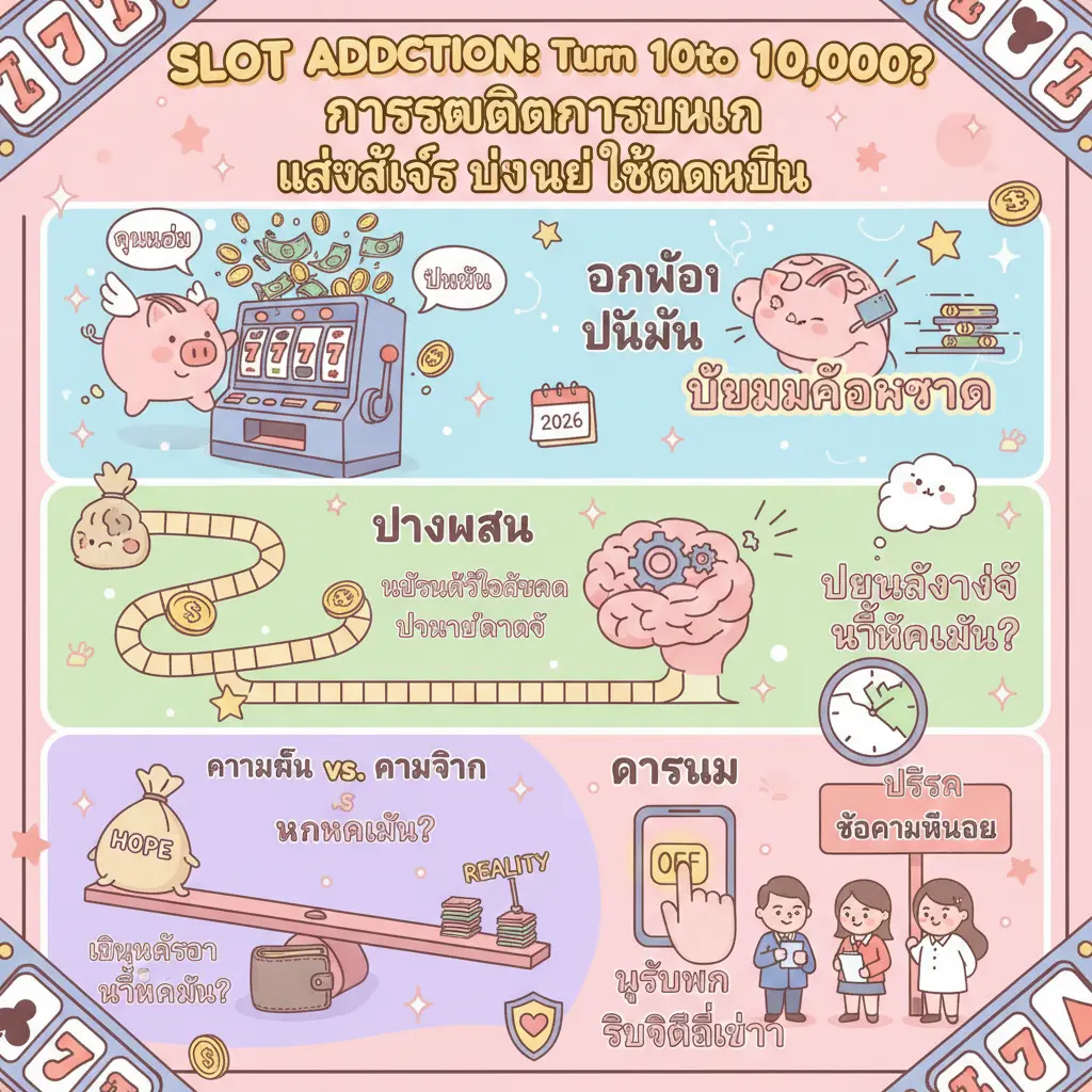 เล่นสล็อต ยัง ไง ให้แตกหมื่น - การเสพติดการพนัน