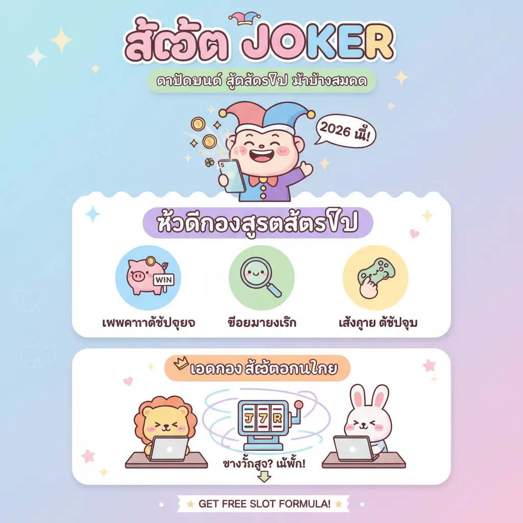 ดาวน์โหลด สูตรสล็อตฟรี ไม่ต้องสมัคร - สล็อต joker