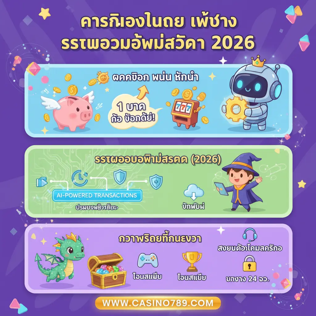 เว็บตรง สล็อต ฝากถอน ไม่มี ขั้นต่ำ 1 บาท ก็ ถอนได้ - คาสิโนออนไลน์